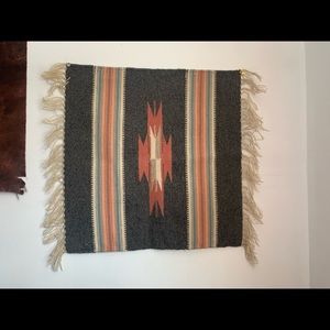 Southwest design boho woven wall hanging